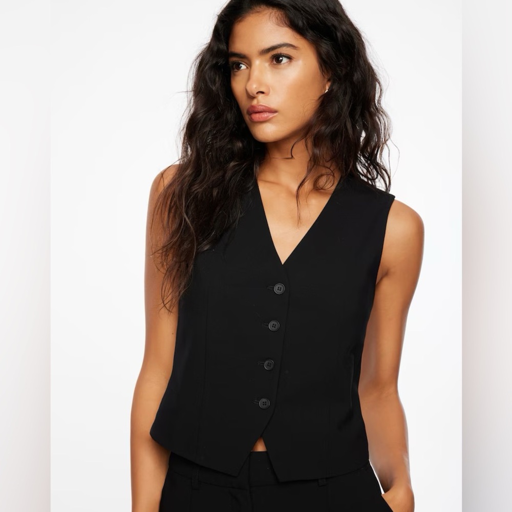 Dynamite Millie Tailored Four Button Vest